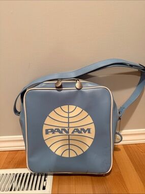 Vintage Pan Am Blue Crossbody Bag
